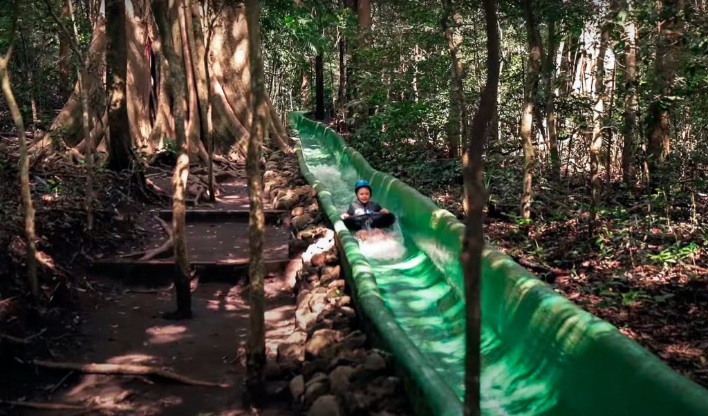 Rincon de la Vieja jungle waterslide Costa Rica
