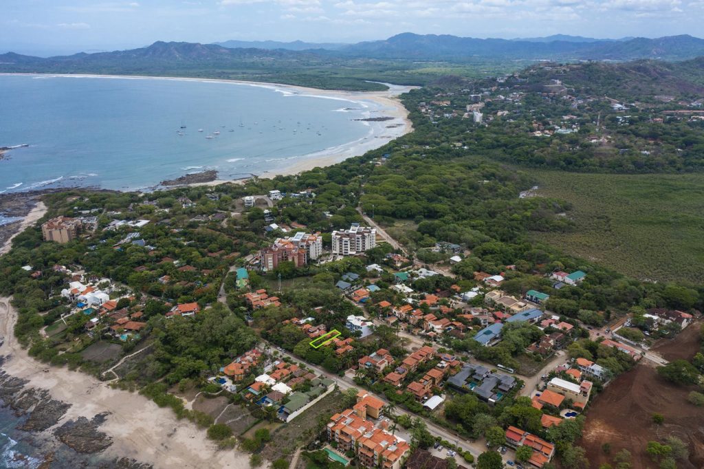 aerial view over Guanacaste