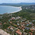 aerial view over Guanacaste