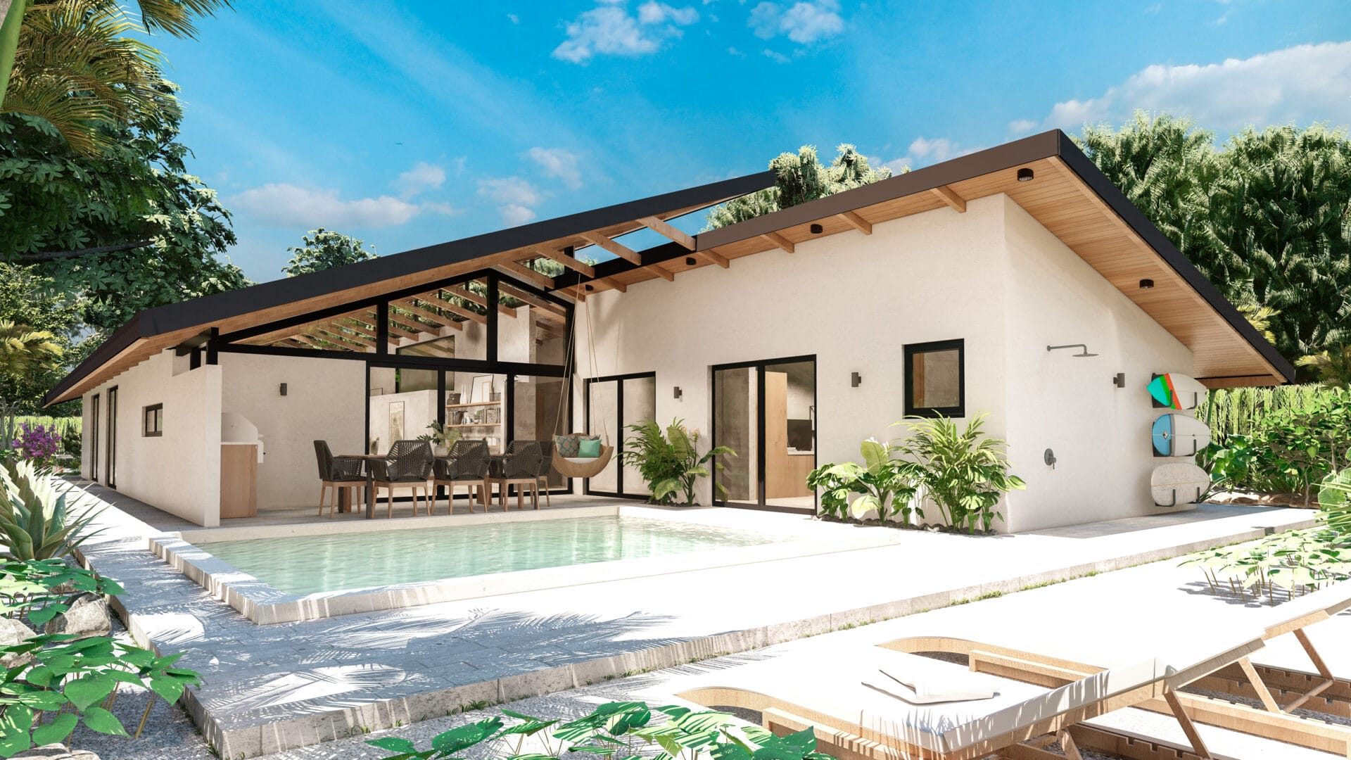 Avemoana – 4BR Single-Family Home + Pool, Walking Distance to Avellanas Beach!